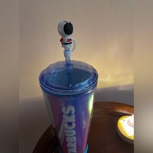 Starbucks Venti cup and straw topper and number